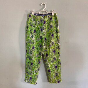 Lilly Pulitizer for Bergdorf Goodman Frog Print Pants, Size 4